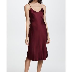 Nili Lotan red Silk Dress